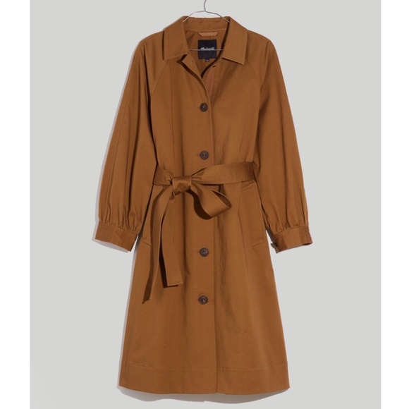 Madewell Jackets & Blazers - New MADEWELL Size S Montrose Belted Trench Coat - Kraft Brown